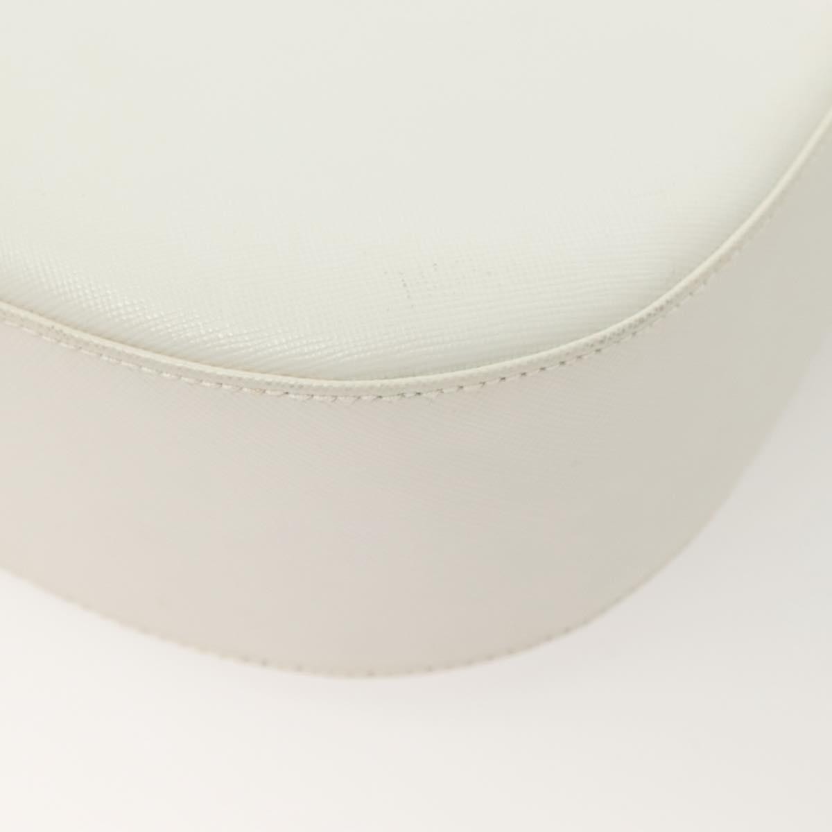 Salvatore Ferragamo Gancini Shoulder Bag Leather, WHITE, LEATHER, Shoulder bag