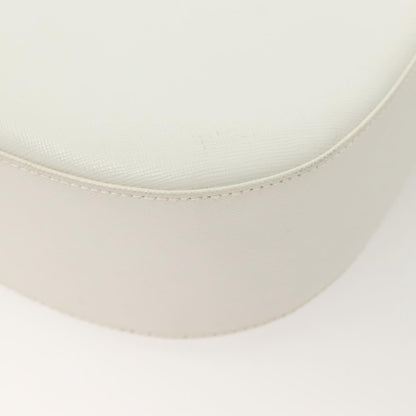 Salvatore Ferragamo Gancini Shoulder Bag Leather, WHITE, LEATHER, Shoulder bag