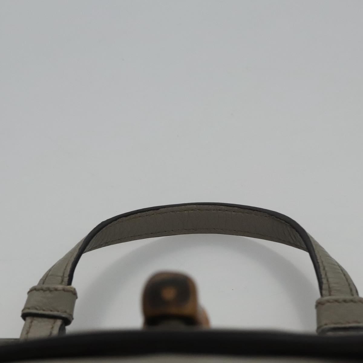 Gucci Bamboo Daily Top Handle Bag Leather, GRAY, LEATHER, Handbag