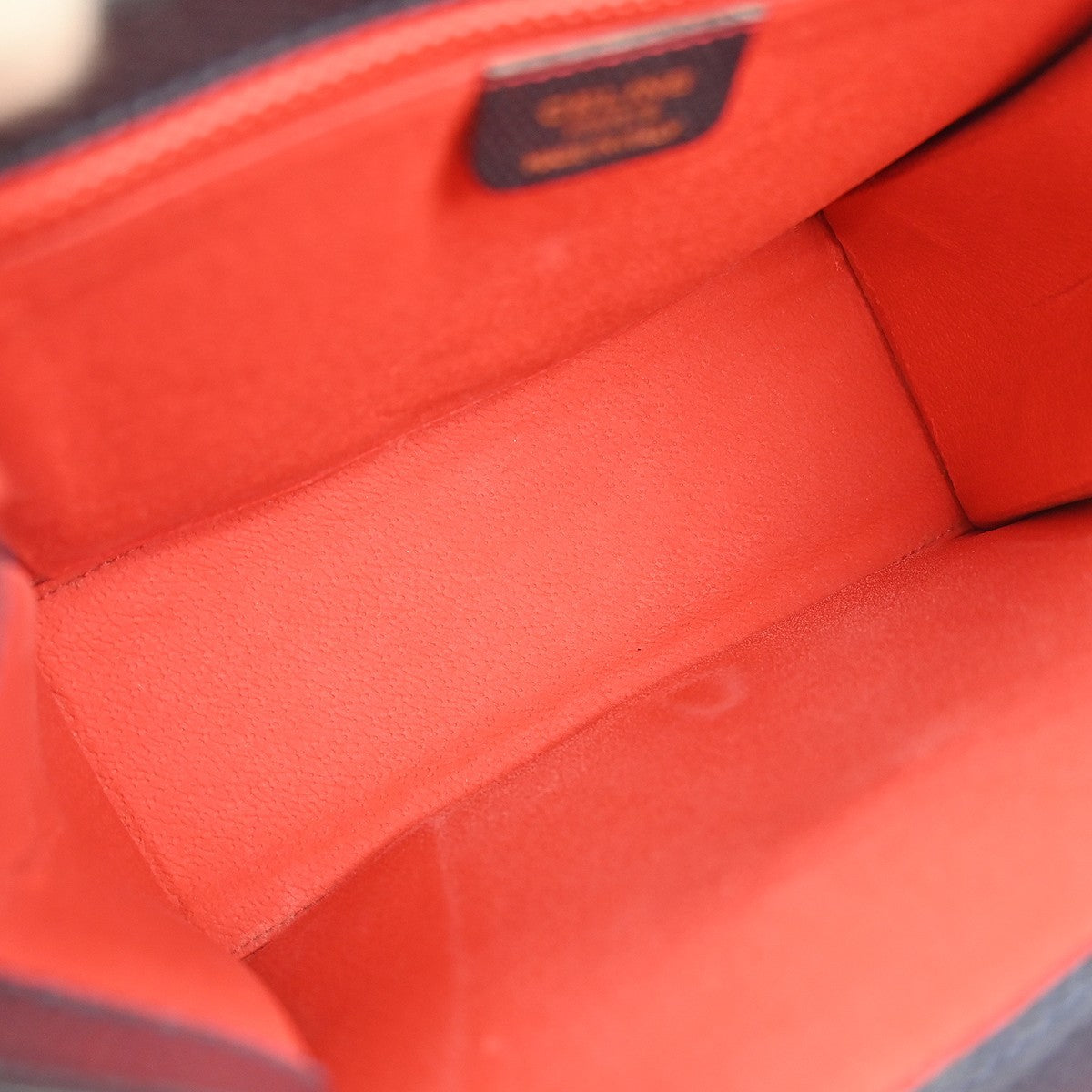 Celine Vintage turn lock shoulder bag Leather, NAVY, LEATHER, Handbag