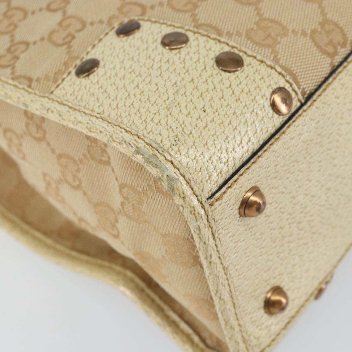 Gucci Open Tote GG Canvas, BEIGE, CANVAS, Tote bag