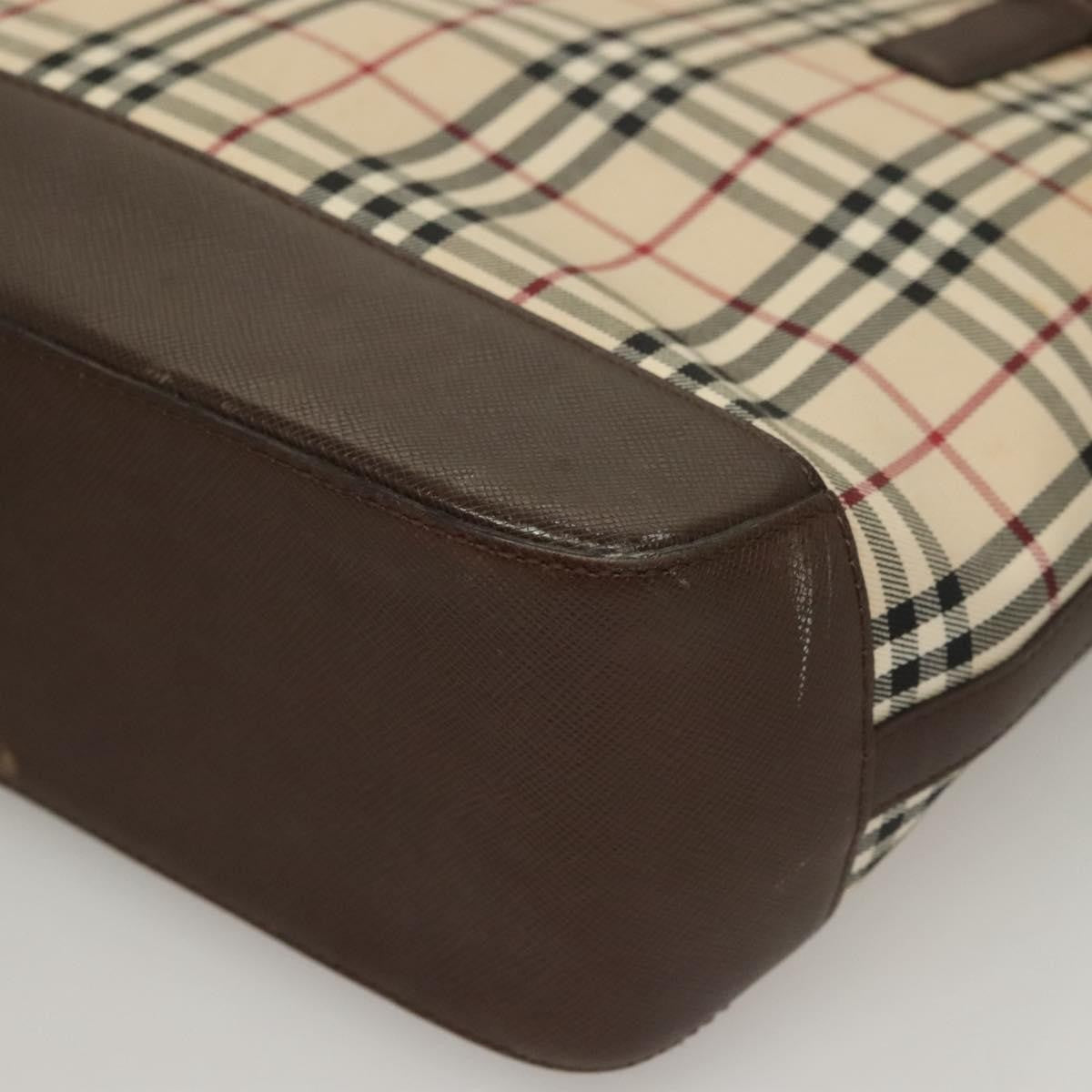 Burberry Nova Check Tote canvas check pattern, BEIGE, CANVAS, Tote bag