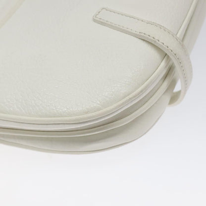 Salvatore Ferragamo Shoulder Bag Leather, WHITE, LEATHER, Shoulder bag