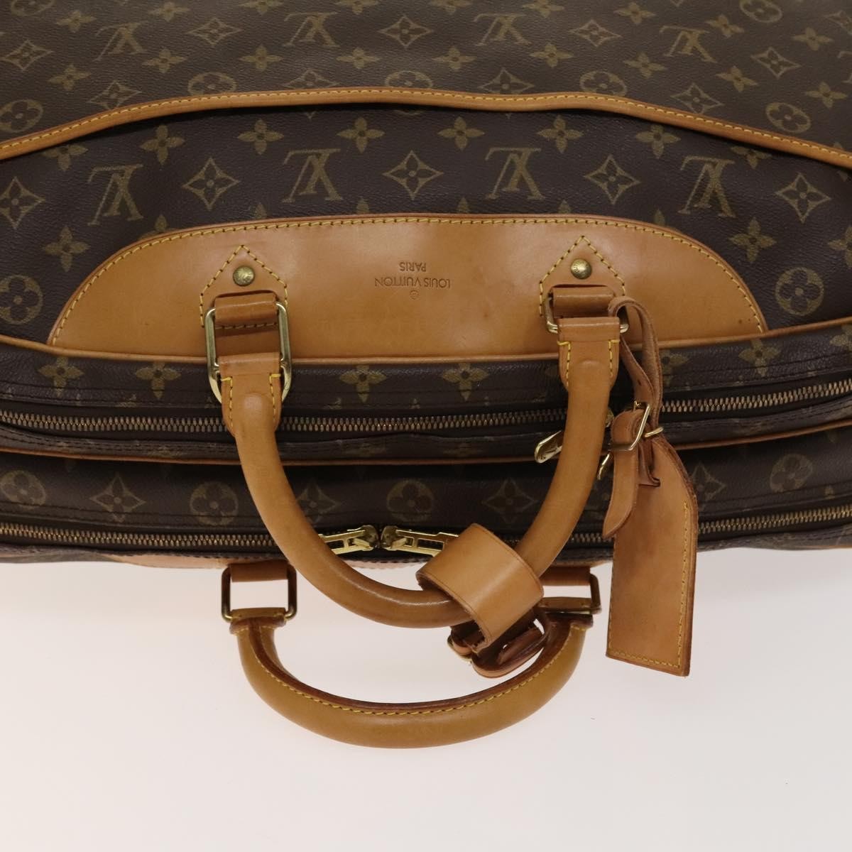 Louis Vuitton Alize Bag Monogram Canvas, BROWN, CANVAS, Travel bag