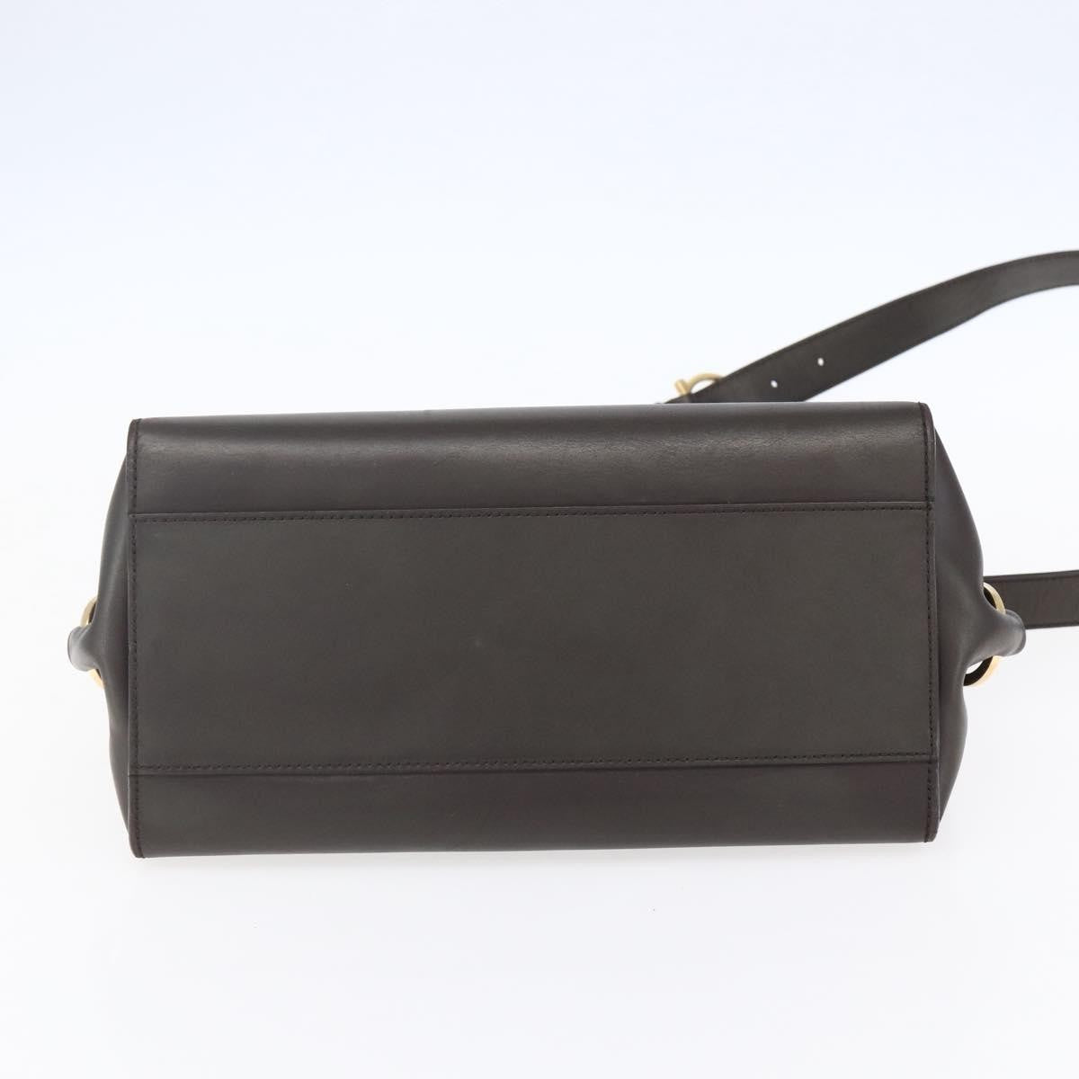 Salvatore Ferragamo Sofia Satchel Leather, BROWN, LEATHER, Handbag