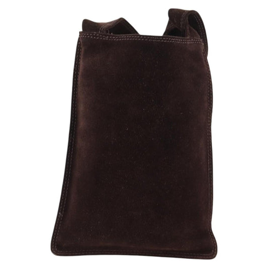 Chanel Vintage Shoulder Bag Suede, BROWN, SUEDE, Shoulder bag