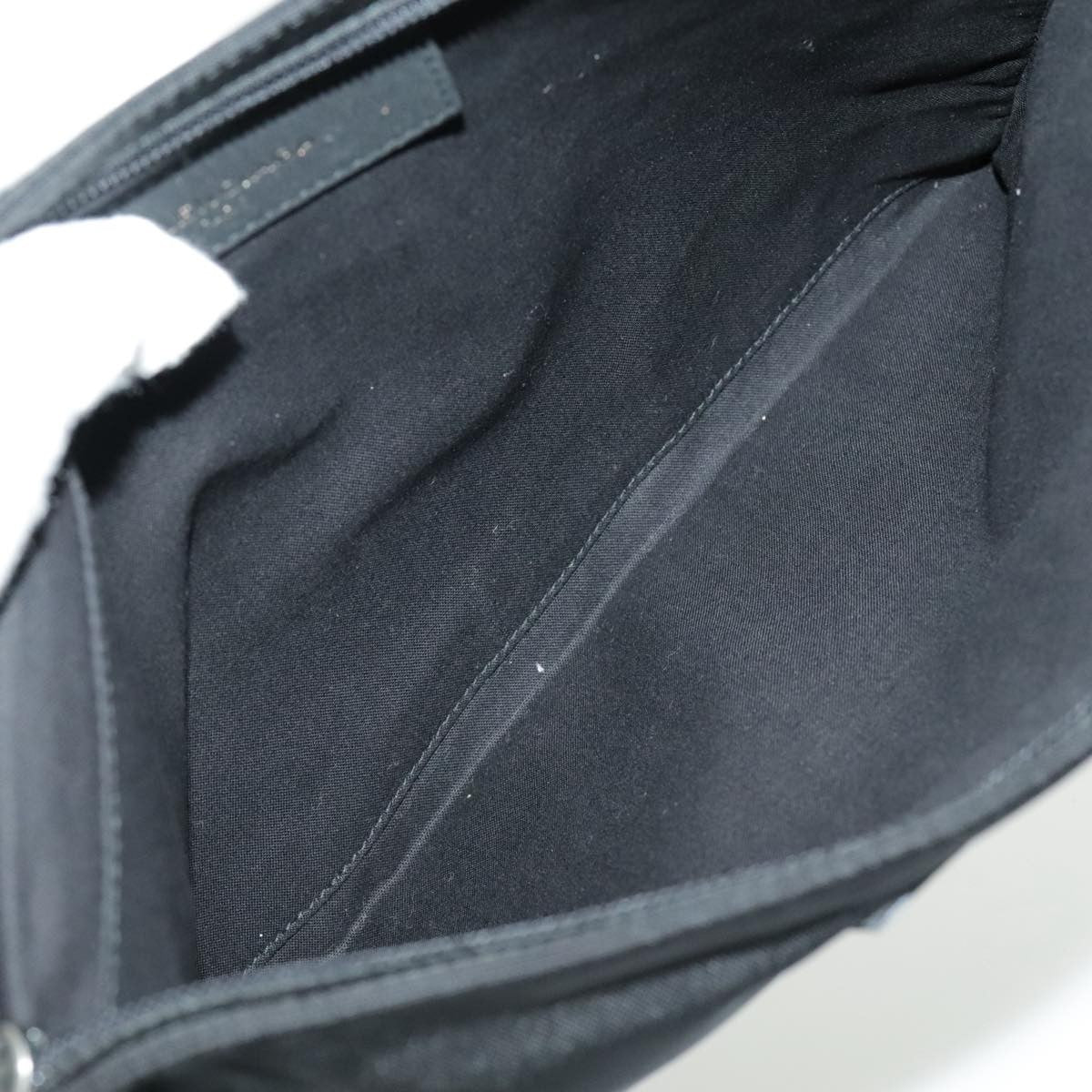 Balenciaga Logo Pouch Canvas, BLACK, CANVAS, Clutche & pouche