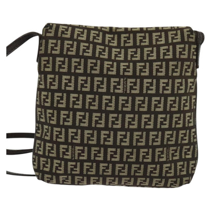 Fendi Mamma Baguette Shoulder Bag Canvas, BROWN, CANVAS, Shoulder bag