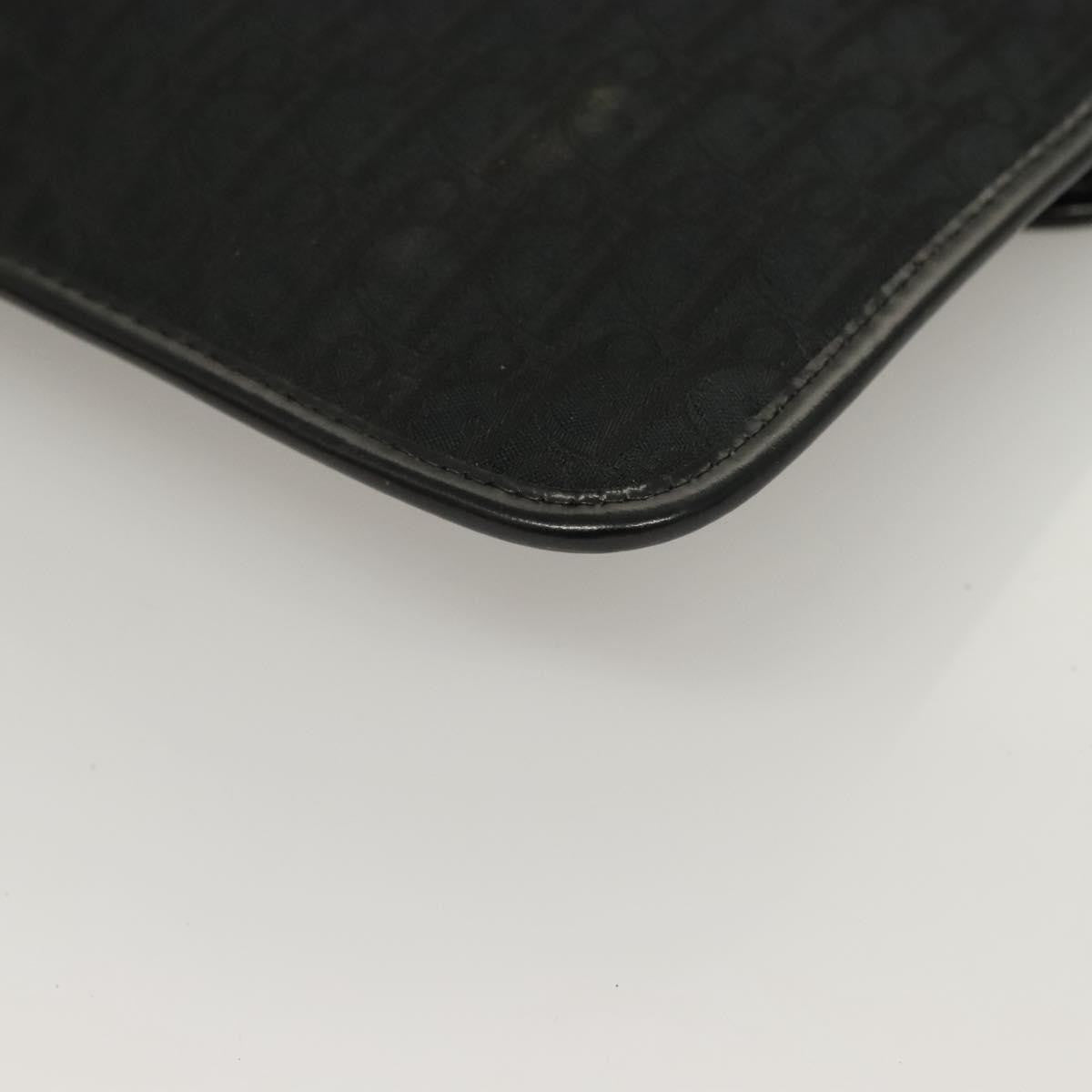 Christian Dior Vintage Trotter Pouch Diorissimo Canvas, BLACK, CANVAS, Clutche & pouche