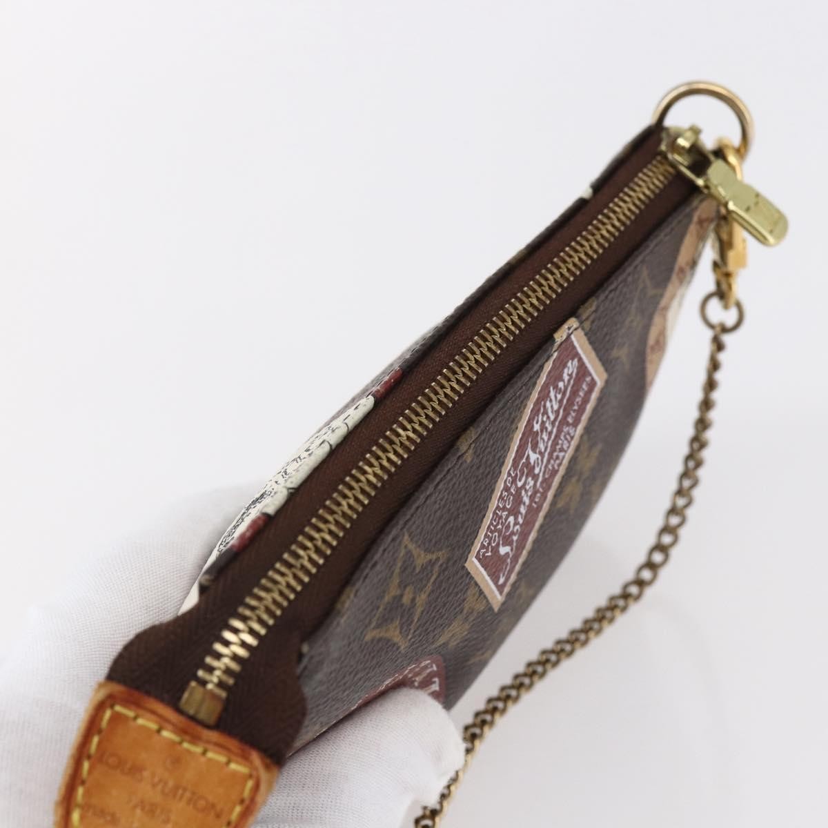 Louis Vuitton Pochette Accessoires Limited Edition Monogram Canvas, BROWN, CANVAS, Clutche & pouche