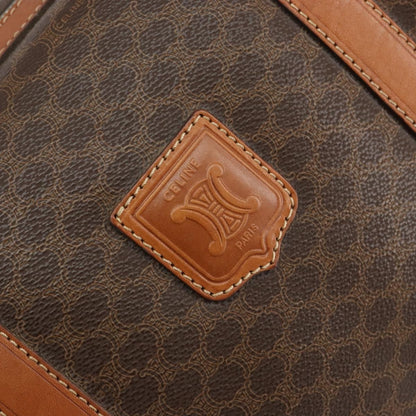 Celine Vintage Macadam Boston bag Canvas, BROWN, CANVAS, Travel bag