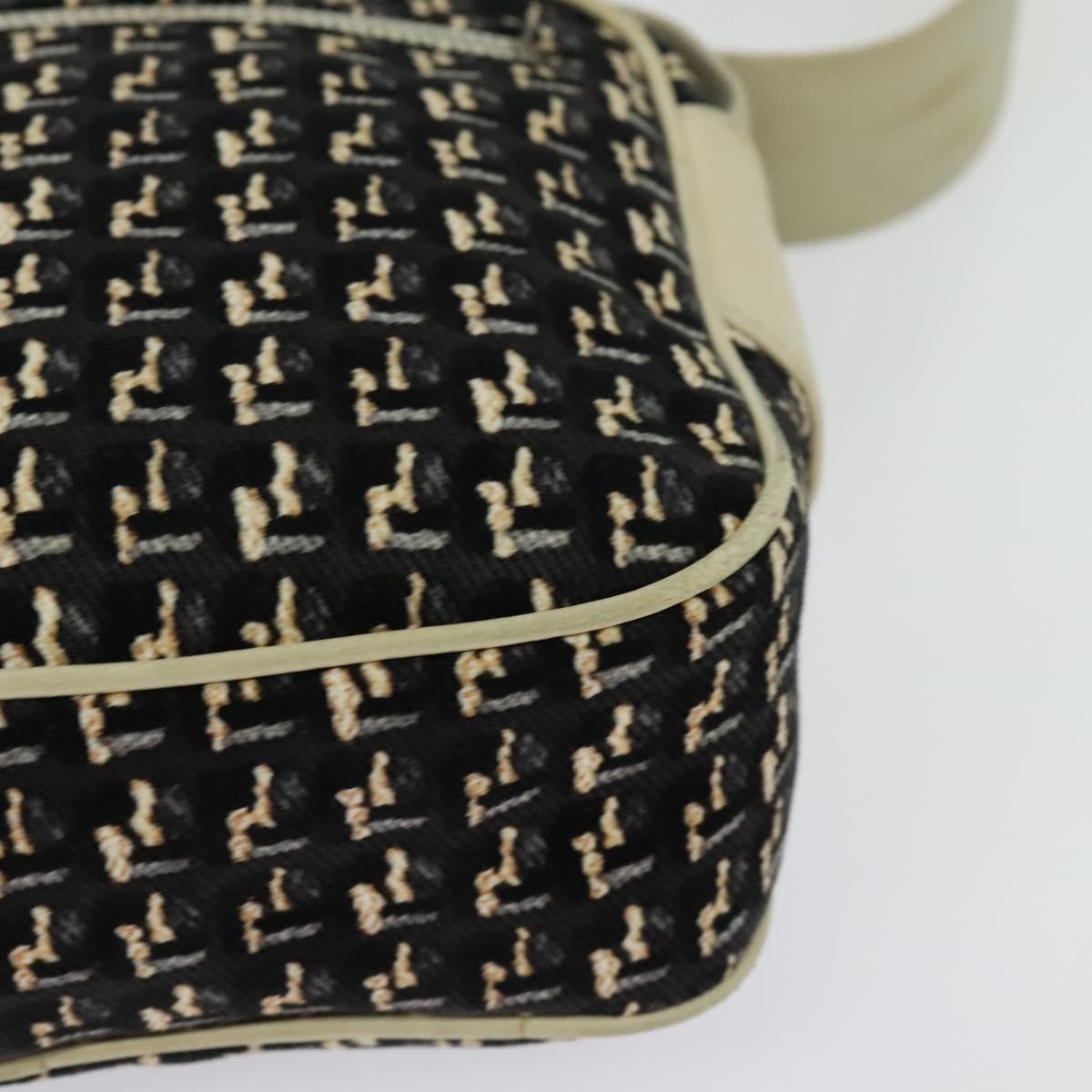 Chanel Vintage Clover Camera Bag Printed Canvas, BLACK, CANVAS, Shoulder bag