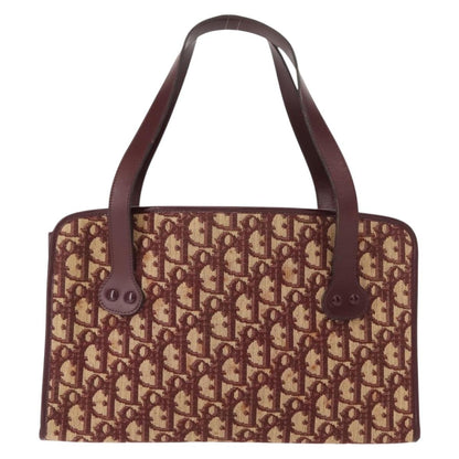 Christian Dior Vintage Trotter Handbag Canvas, RED, CANVAS, Handbag