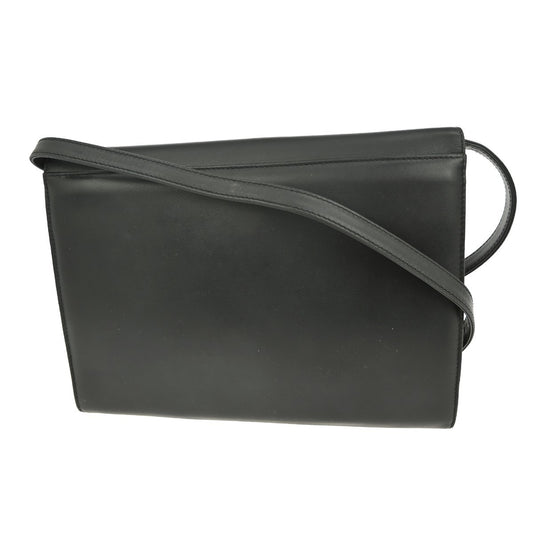 Gucci Vintage Shoulder Bag Leather, BLACK, LEATHER, Shoulder bag