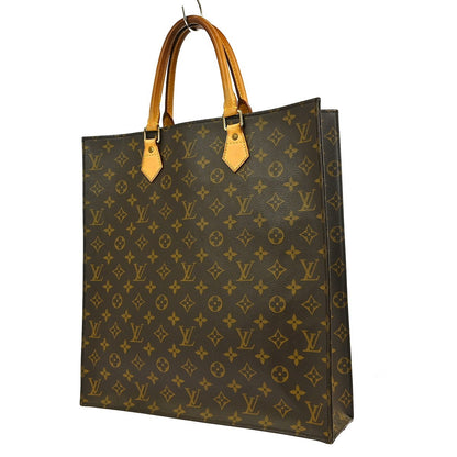 Louis Vuitton Sac Plat Bag Monogram Canvas, BROWN, CANVAS, Tote bag