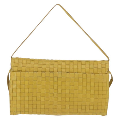 Bottega Veneta Intrecciato Leather, YELLOW, LEATHER, Shoulder bag