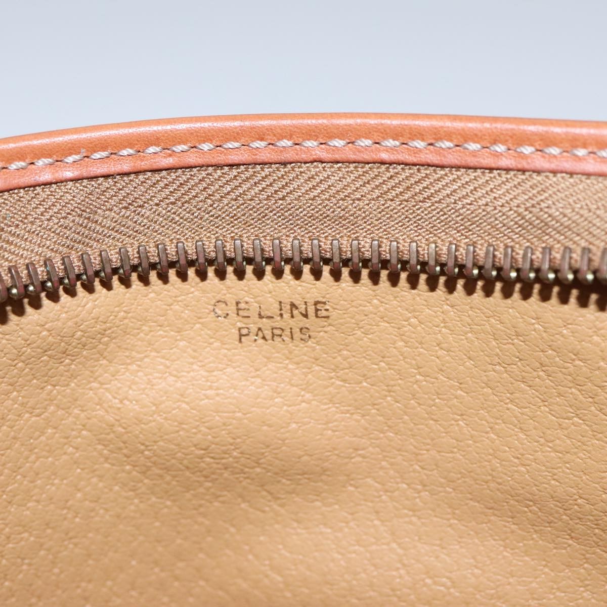 Celine Macadam Pochette Clutch, BROWN, PVC, Clutche & pouche