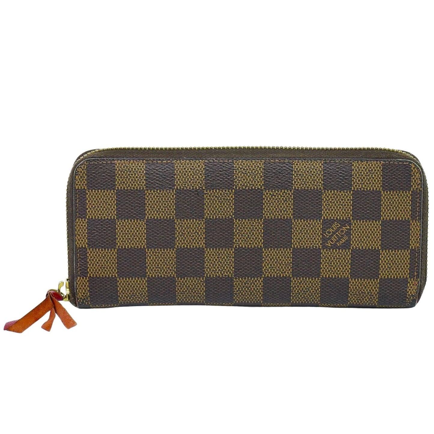 Louis Vuitton Clemence Wallet Damier, BROWN, CANVAS, Wallets