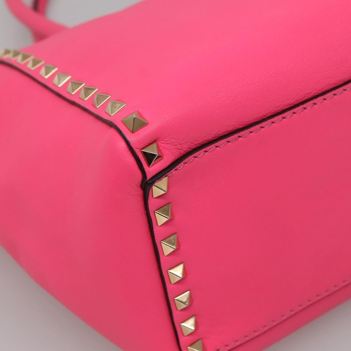Valentino Garavani Rockstud Tote Rigid Leather, PINK, LEATHER, Tote bag