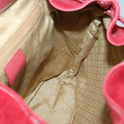 Gucci Bamboo Tassel Backpack Suede, RED, SUEDE, Backpack