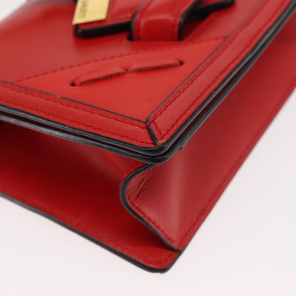 Loewe Barcelona Shoulder Bag Leather, RED, LEATHER, Shoulder bag