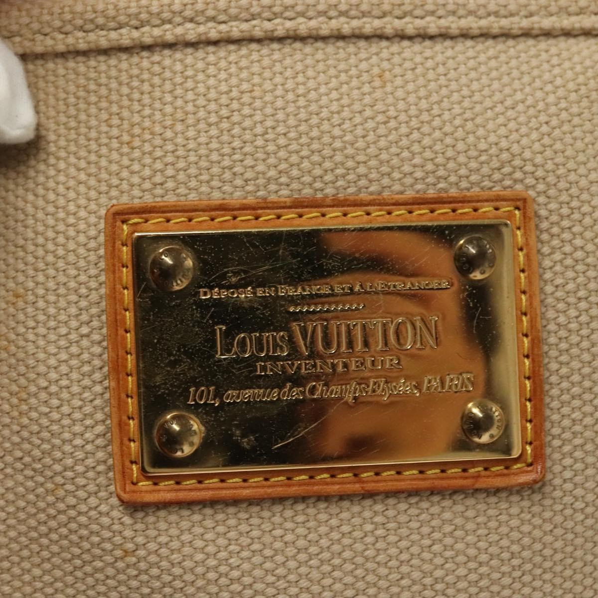 Louis Vuitton Antigua Tote Canvas, BEIGE, CANVAS, Tote bag