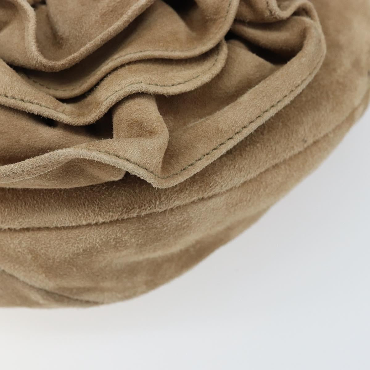 Saint Laurent Vintage Shoulder Bag Suede, BEIGE, SUEDE, Shoulder bag