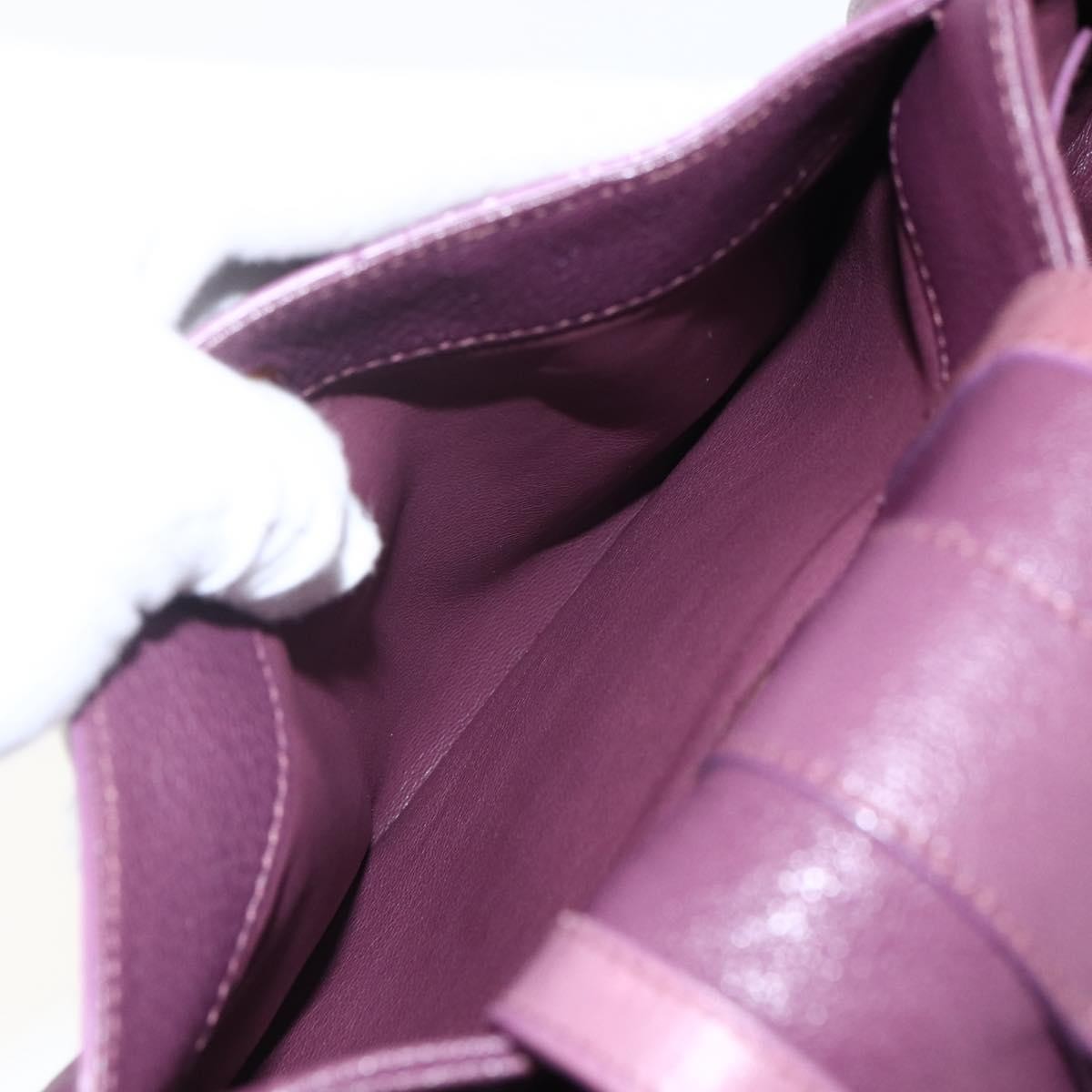 Bvlgari Chandra Satchel Leather, PURPLE, LEATHER, Shoulder bag