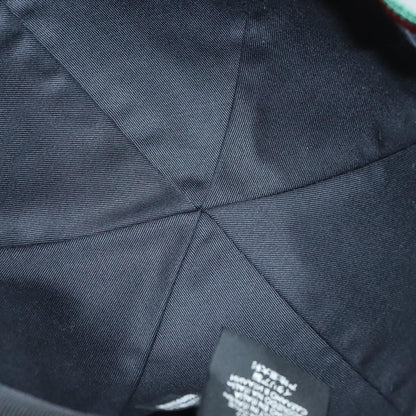 Gucci Interlocking G Web Baseball Cap Canvas, BLACK, CANVAS, Head accessory