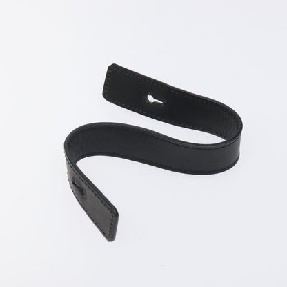 Celine Vintage Circle Logo Crossbody Bag Leather, BLACK, LEATHER, Shoulder bag