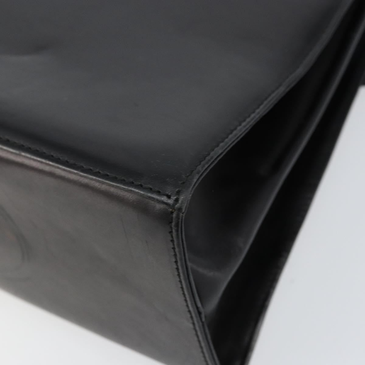 Salvatore Ferragamo Gancini Convertible Top Handle Bag Leather, BLACK, LEATHER, Handbag