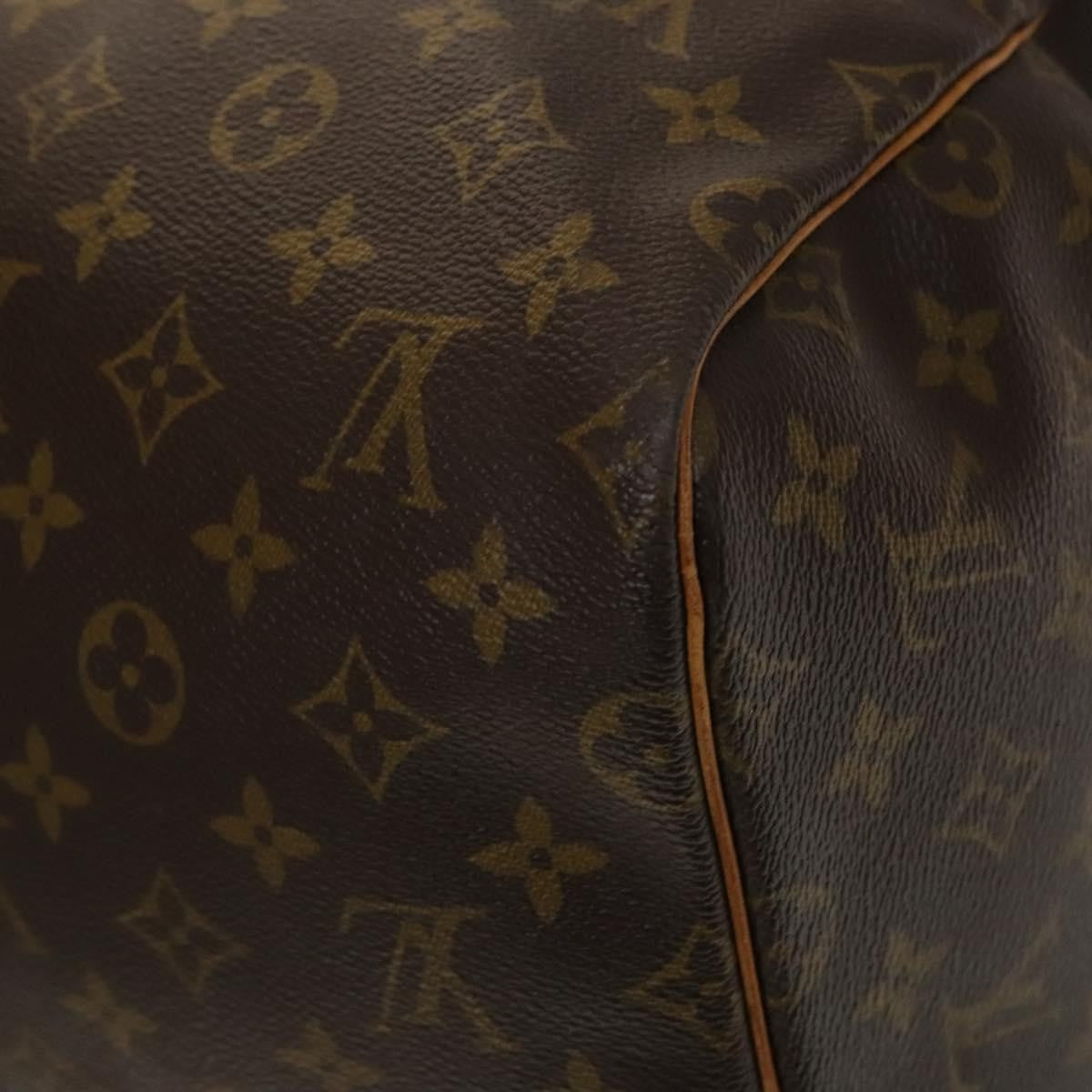 Louis Vuitton Keepall Bag Monogram Canvas, BROWN, CANVAS, Travel bag