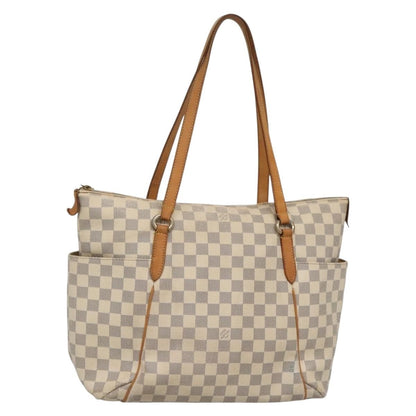Louis Vuitton Totally Handbag Damier, WHITE, CANVAS, Tote bag