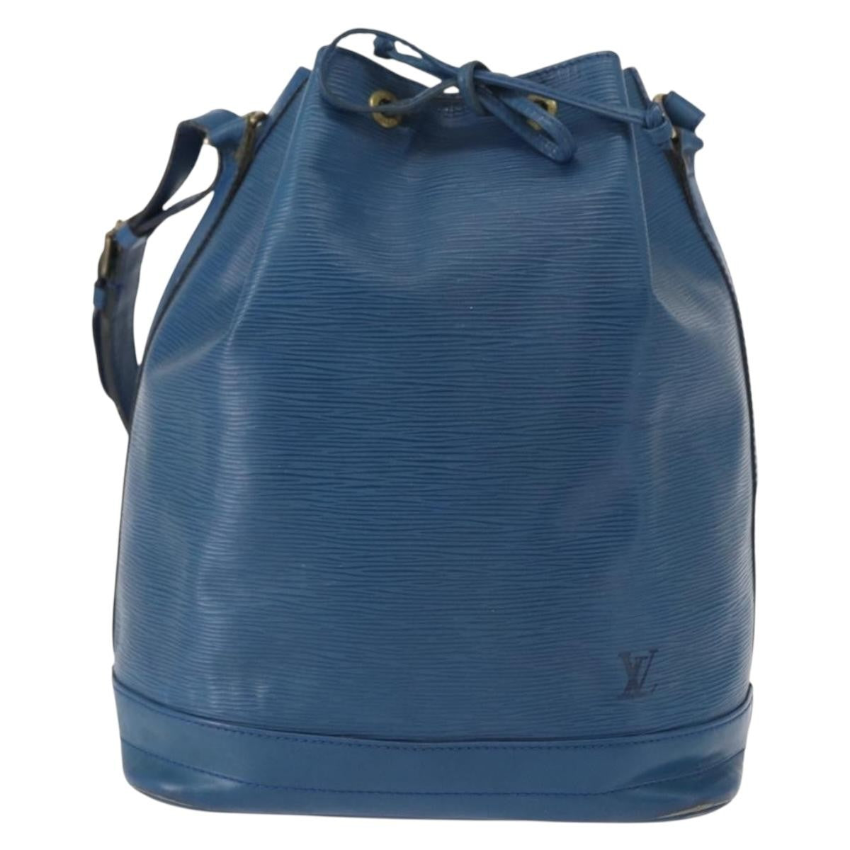 Louis Vuitton Noe Handbag Epi Leather, BLUE, LEATHER, Shoulder bag