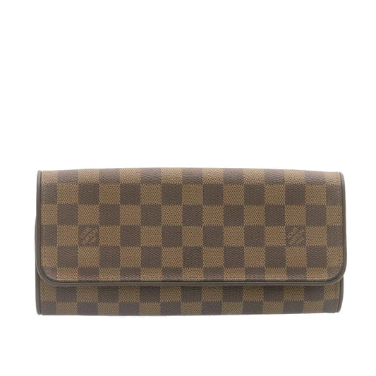 Louis Vuitton Twin Handbag Damier, BROWN, CANVAS, Handbag