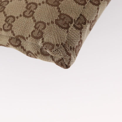 Gucci Vintage Double Belt Bag GG Canvas with Leather, BEIGE, CANVAS, Shoulder bag