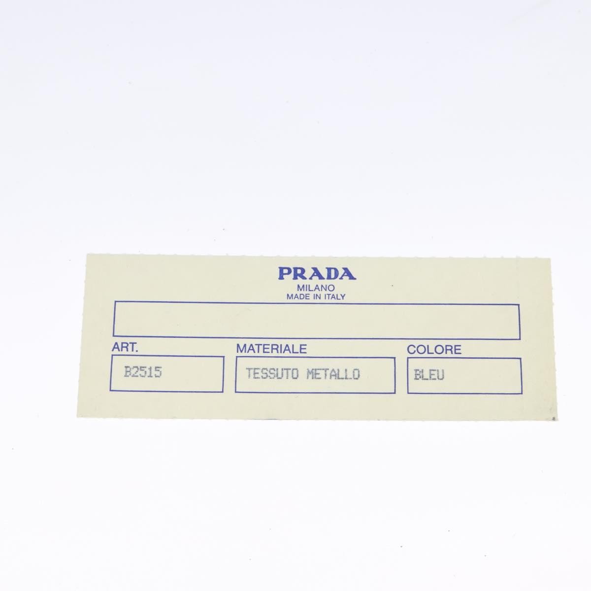 Prada Metal Handles Tote Tessuto, NAVY, NYLON, Tote bag