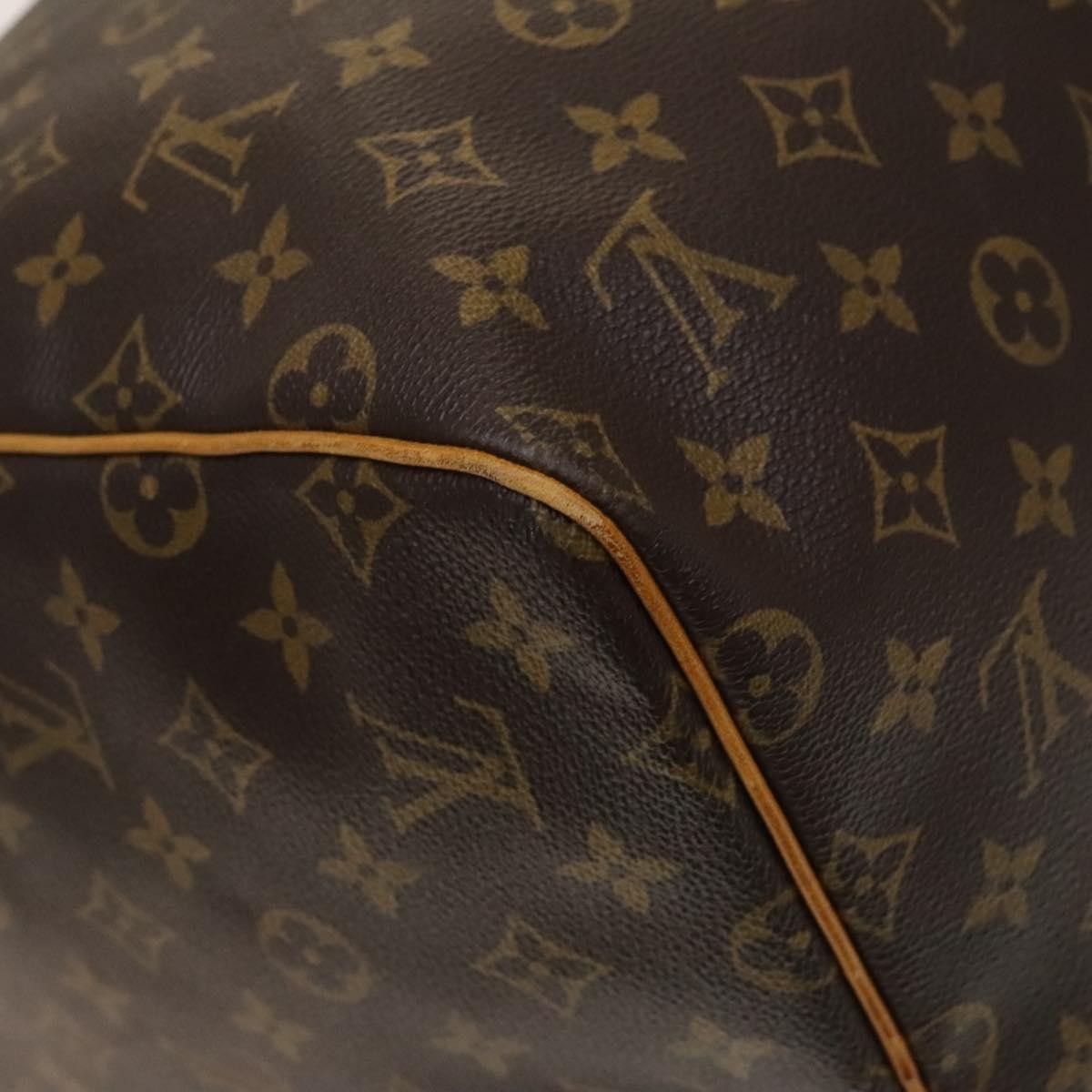 Louis Vuitton Keepall Bag Monogram Canvas, BROWN, CANVAS, Travel bag