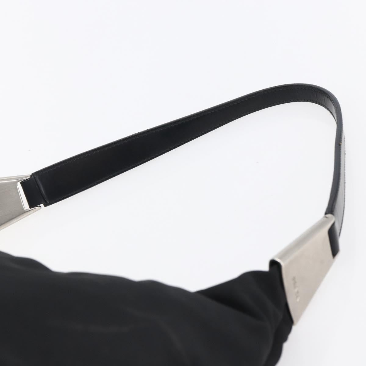 Prada Hobo Tessuto, BLACK, NYLON, Shoulder bag