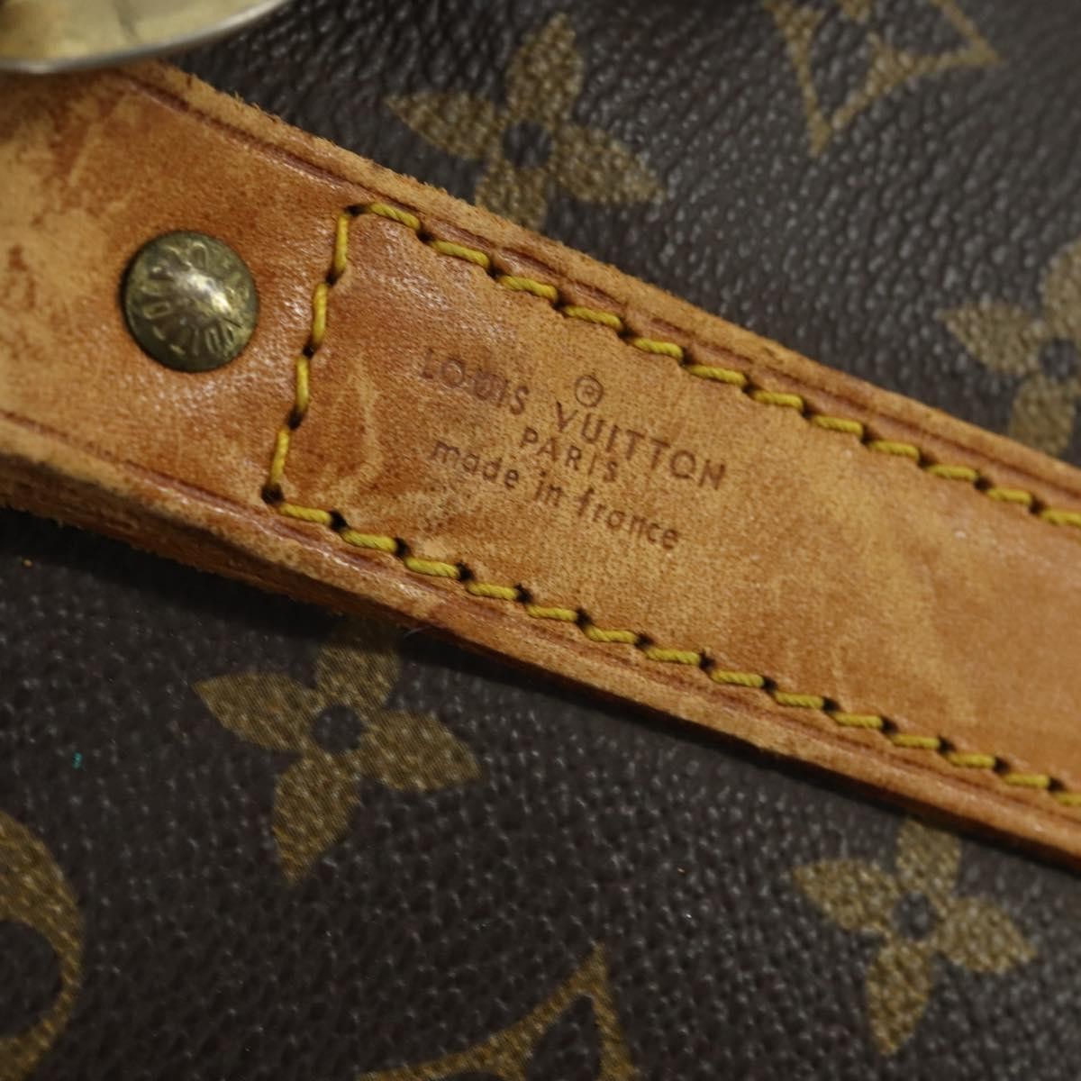 Louis Vuitton Keepall Bandouliere Bag Monogram Canvas, BROWN, CANVAS, Travel bag