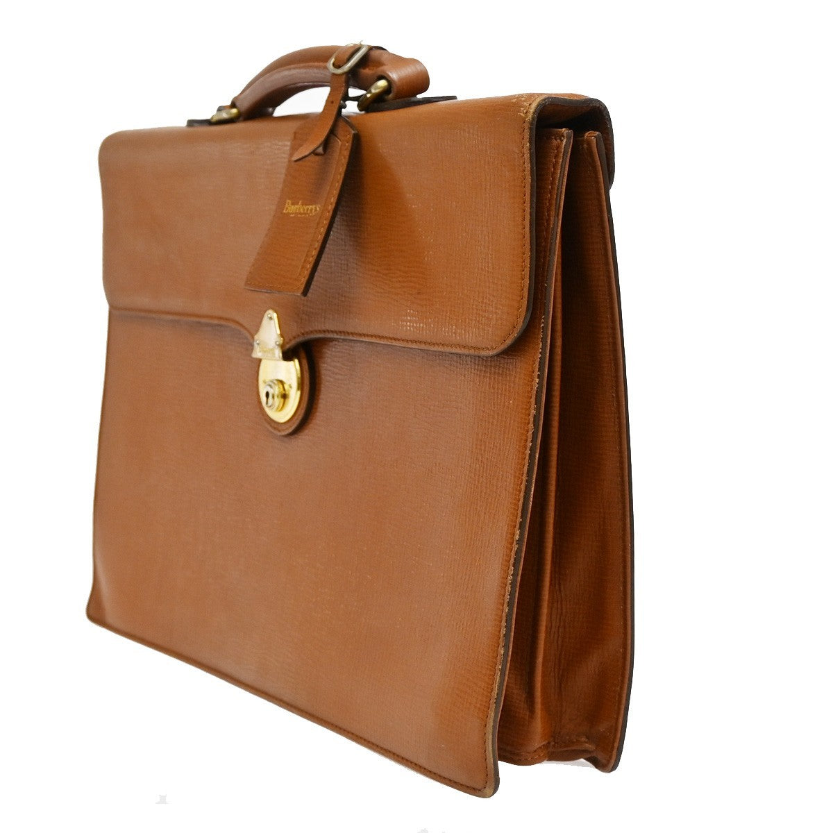 Burberry DK88 Briefcase Bag Leather, BROWN, LEATHER, Briefcase