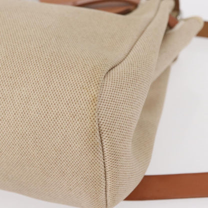 Hermes Herbag A Dos Backpack Toile, BEIGE, CANVAS, Backpack
