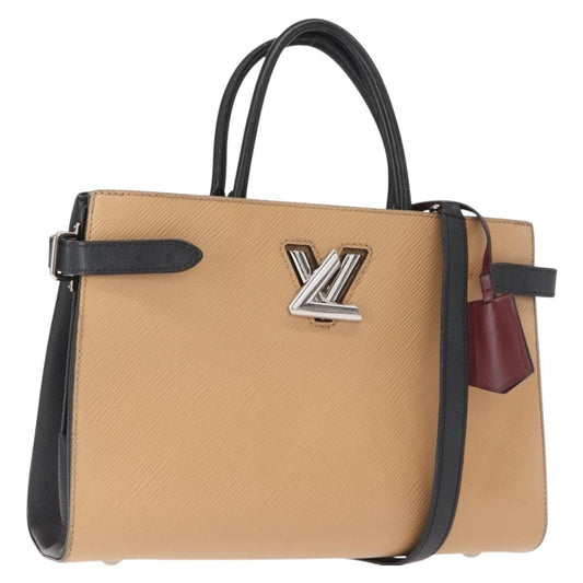 Louis Vuitton Twist Tote Epi Leather, BEIGE, LEATHER, Tote bag