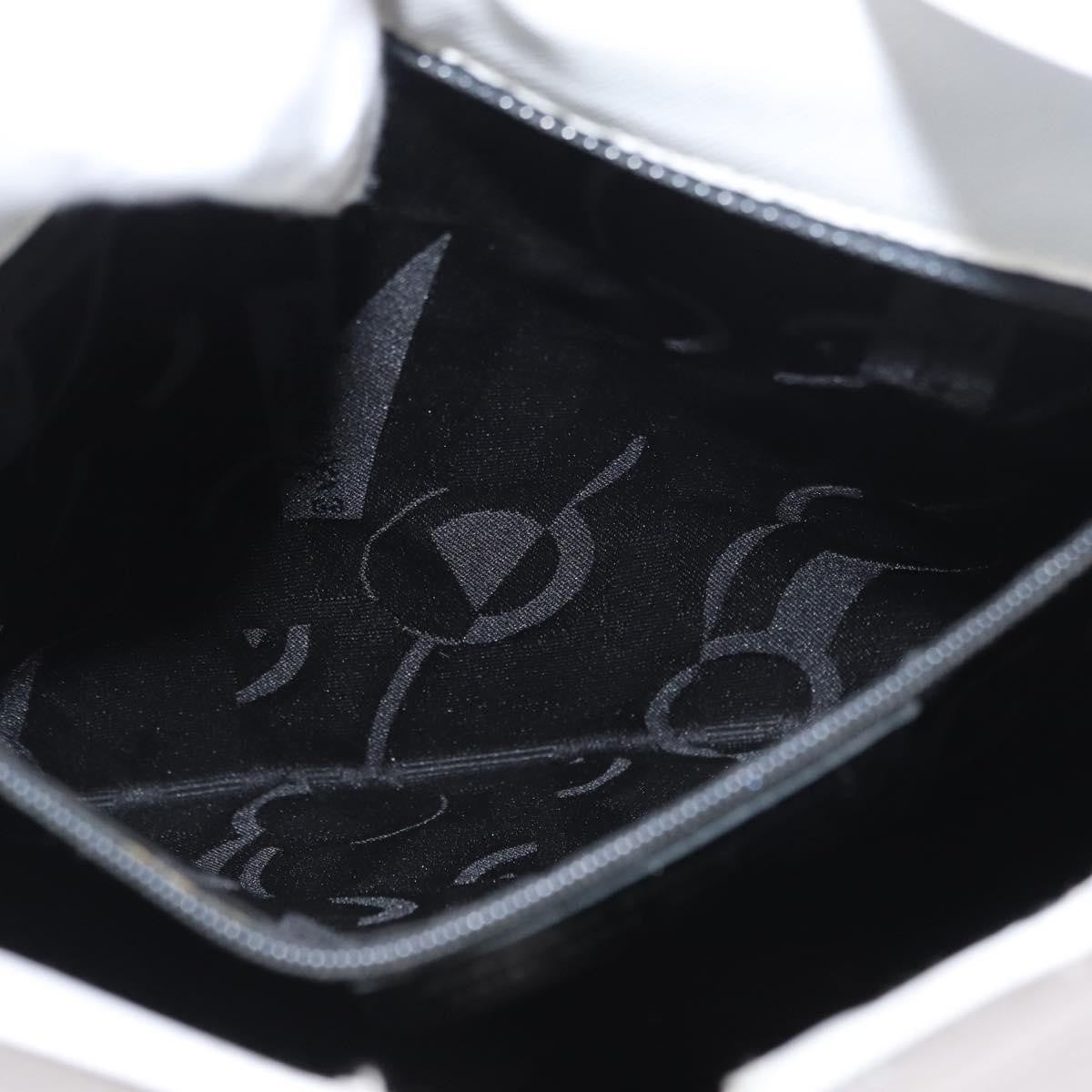 Salvatore Ferragamo Gancini Shoulder Bag Leather, WHITE, LEATHER, Shoulder bag