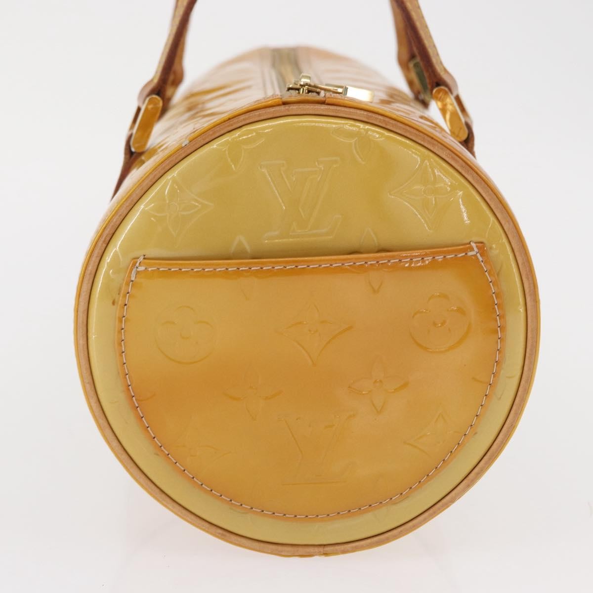 Louis Vuitton Bedford Handbag Monogram Vernis, YELLOW, PATENT_LEATHER, Handbag