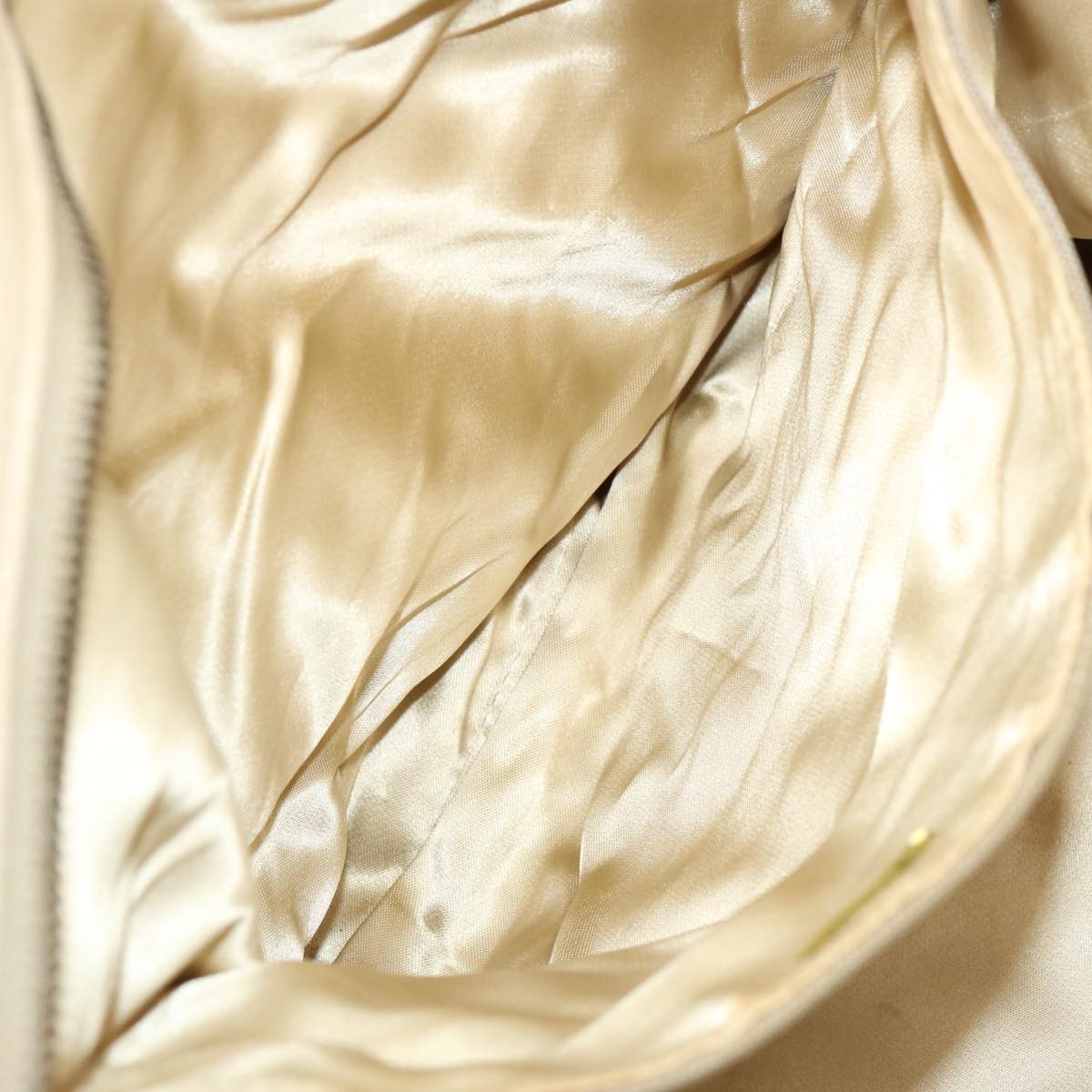 Chanel Resin Chain Handle Shoulder Bag Canvas, BEIGE, CANVAS, Shoulder bag