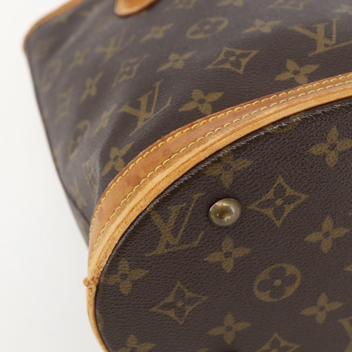 Louis Vuitton Petit Bucket Bag Monogram Canvas, BROWN, CANVAS, Shoulder bag
