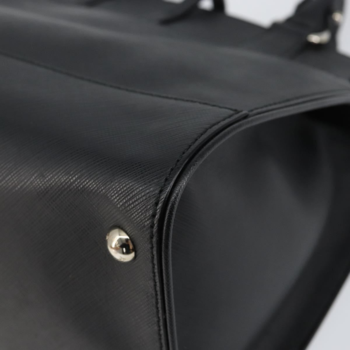 Salvatore Ferragamo Gancini handbag Leather, BLACK, LEATHER, Handbag