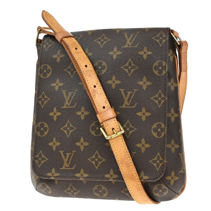 Louis Vuitton Musette Salsa Handbag Monogram Canvas, BROWN, LEATHER, Handbag