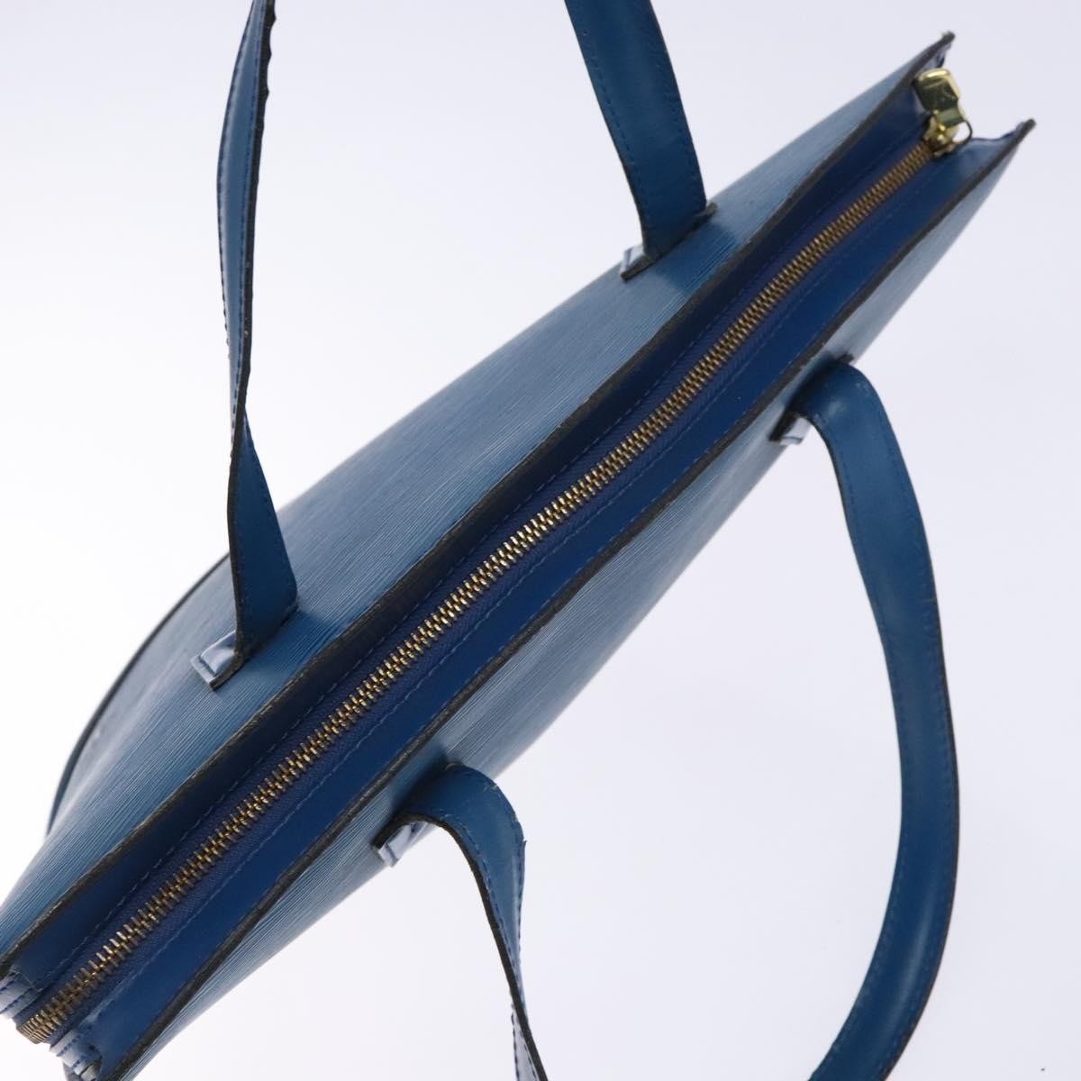 Louis Vuitton Saint Jacques Handbag Epi Leather, BLUE, LEATHER, Shoulder bag